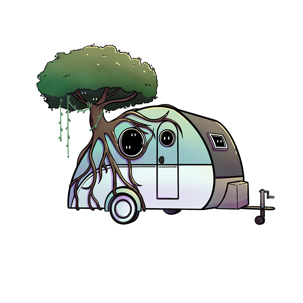 Enigma Hiding in a Camper.